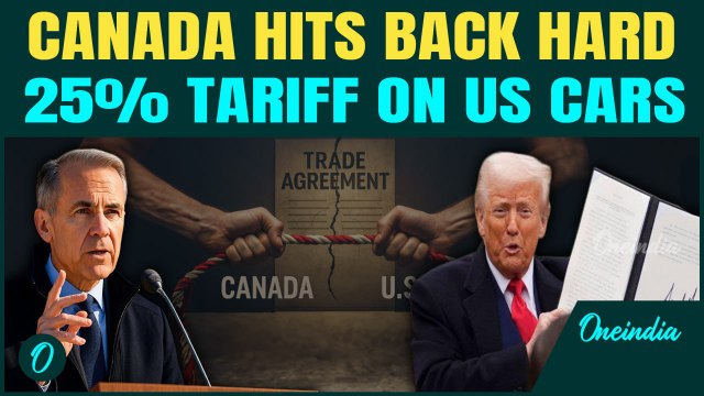 Canada Strikes Back: Carney Slaps 25% Tariff On US Cars Over Trump's Unjustified Move