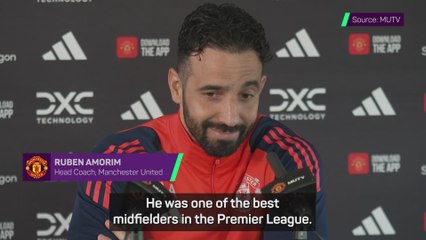 Ruben Amorim jokes about De Bruyne's departure from Manchester City