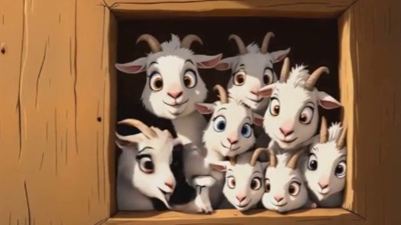 L’histoire du loup et les 7 chevreaux! Histoire pour enfants.