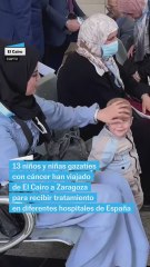 13 niños gazatíes con cáncer viajan a España para ser tratados