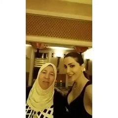 الظهور الأول لوالدة نسرين طافش على السناب شات
