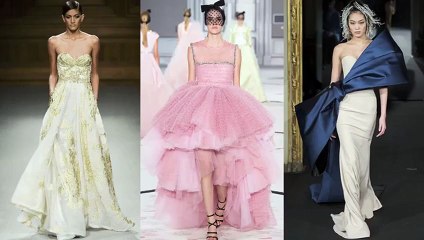 تعرفي عن قرب على تفاصيل فساتين الزفاف الجديدة من ناريمان زيدان