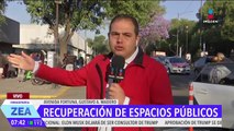 Recuperan espacio público frente al Hospital Magdalena de las Salinas en la CDMX
