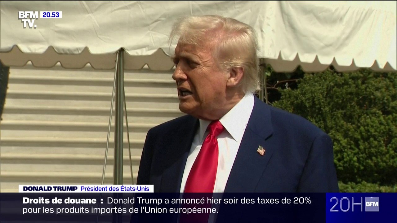 Donald Trump: "Tout va très bien (...) il y a des milliards et des milliards qui arrivent dans notre pays"