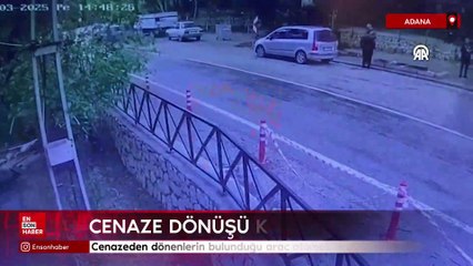 Adana'da cenazeden dönenlerin bulunduğu araç otomobile çarptı