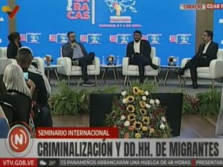 Ministro Yván Gil participa en el Seminario sobre la criminalización de la migración y los DDHH