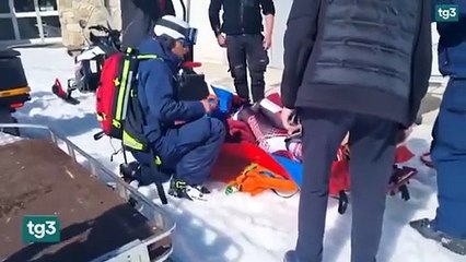 ESQUIADORA SUFRE MÚLTIPLE FRACTURAS