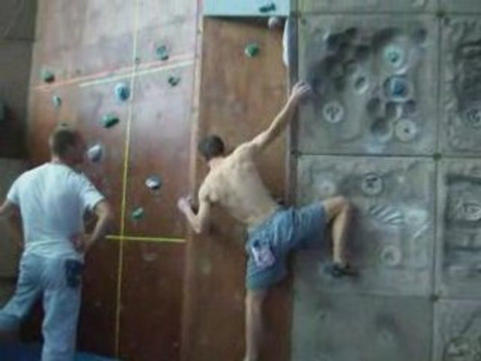 Escalade bloc La roche sur Yon 2007