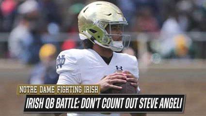 Are we underrating Steve Angeli in Notre Dame's QB battle?