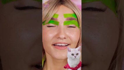 BARBIE VS VAMPIRE EXTREME TRANSFORMATION cat meow kitty funnyanimals #reverse