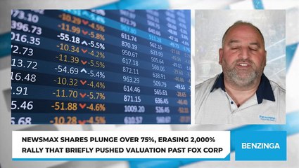 Newsmax Shares Plunge Over 75%, Erasing 2,000% Rally That Briefly Pushed Valuation Past Fox Corp