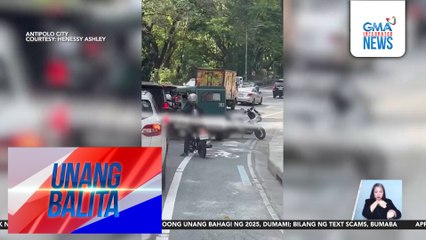 Motorcycle rider at e-trike driver, nagsuntukan sa Sumulong Highway | Unang Balita