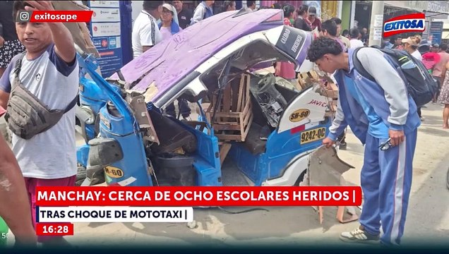 Accidente en Manchay: Varios escolares quedan heridos tras choque de mototaxi