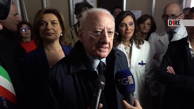 Napoli - SANITÀ. DE LUCA: A BENEVENTO RADDOPPIO PS, GIÀ PRONTO PER PANDEMIE (03.04.25)