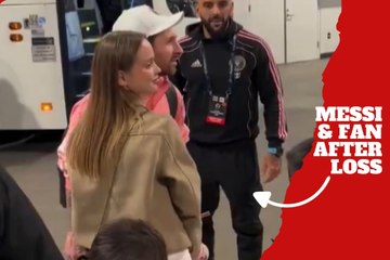 Lionel Messi goes from frustration to heartwarming moment with young fans after tough loss