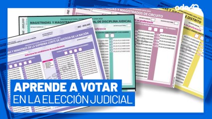 Así debes votar el 1 de junio en la Elección Judicial en México