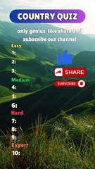 Country Quiz Challenge 🌍