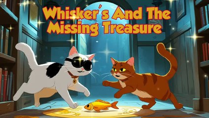 Whisker's And The Missing Treasure Hindi Story, Very Nice Story , Bedtime Stories,🌜🌛🌝🌟✨🌈🌅🌝👍🏻☘️🐈🐈🐈🐠🐠