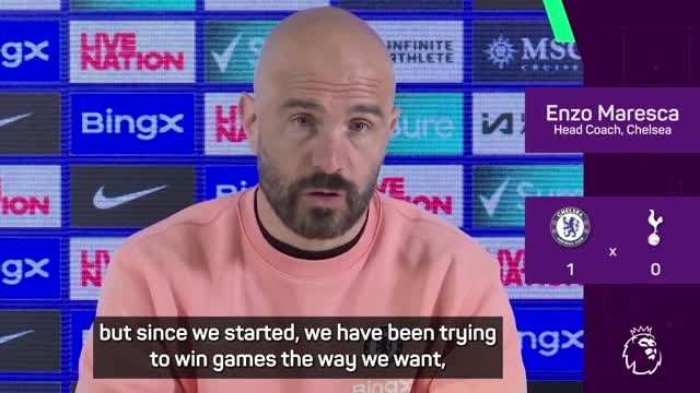 Maresca 'happy' with Chelsea's 'dirty' win over Spurs