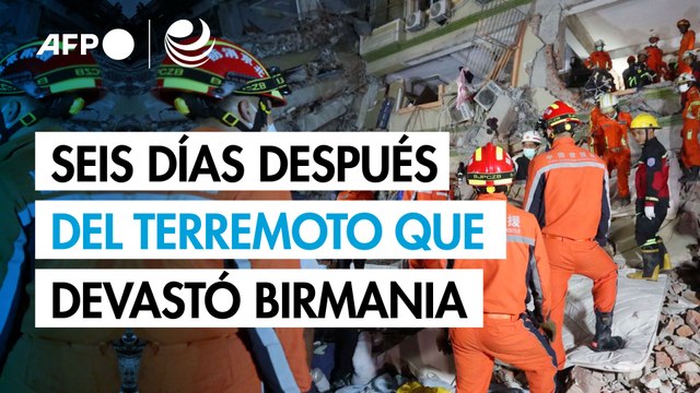 Milagros y pérdidas, seis días después del terremoto que devastó Birmania