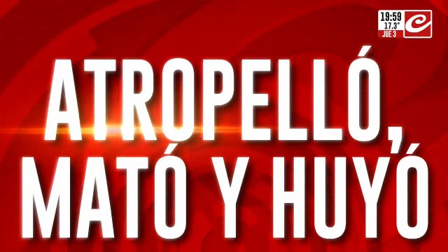 Atropelló mato y huyó