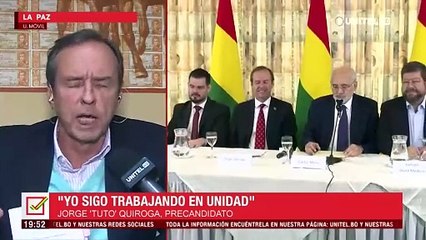 “No voy a hacer nada que ponga en riesgo mi candidatura”, dice Tuto al observar la encuesta del bloque de unidad