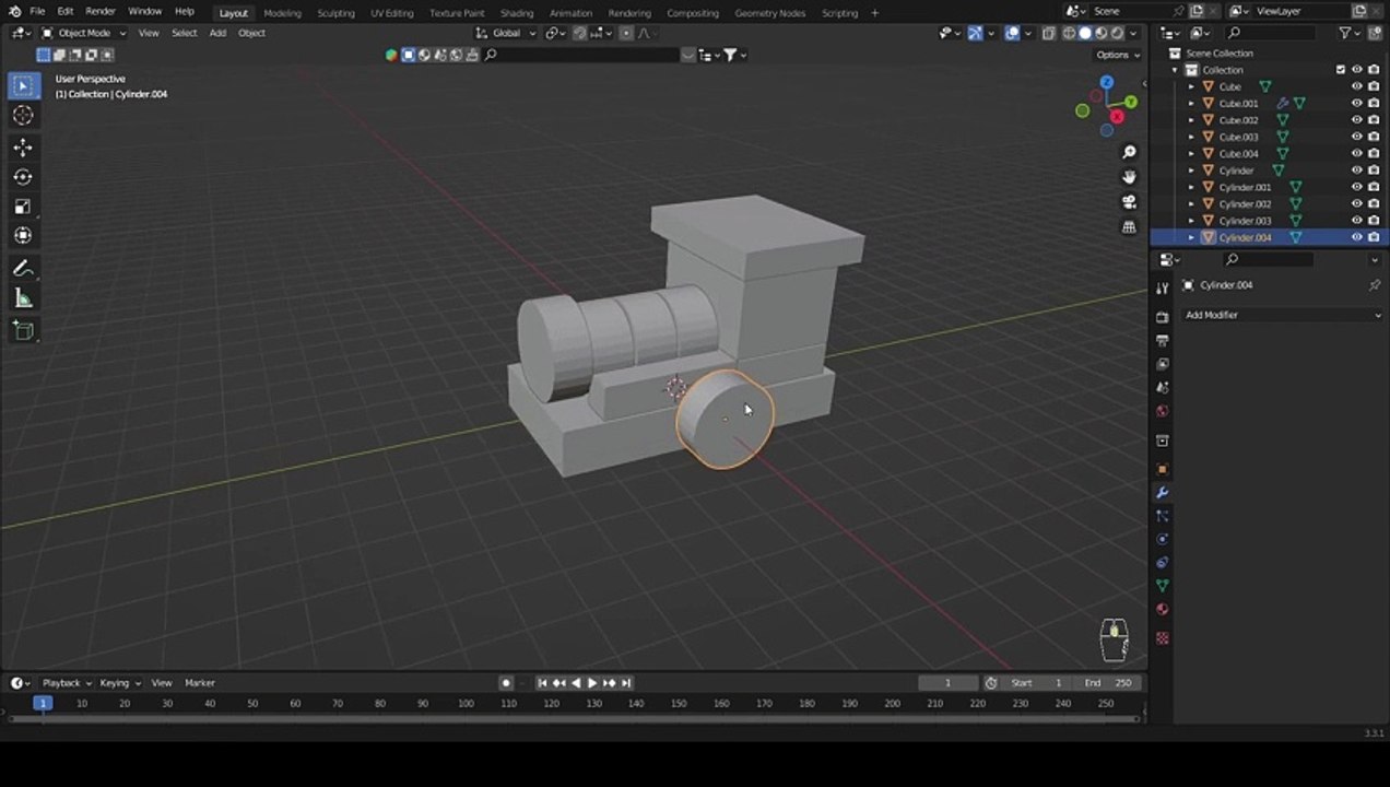 08 Array Modifier - 3D Modeling in Blender for Beginners