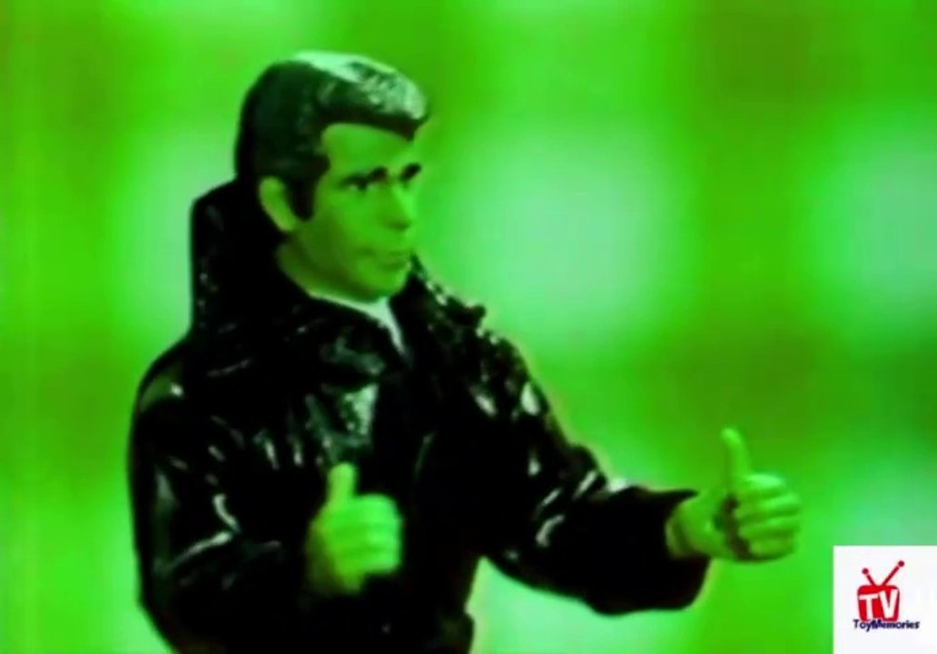 1976 Mego Fonzie toy Figure TV commercial