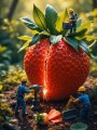 Strawberry buah || miniatur videos