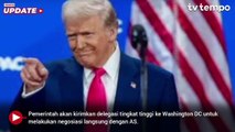 Trump Terapkan Tarif Impor 32 Persen ke Indonesia, Pemerintah akan Kirim Delegasi Khusus ke AS
