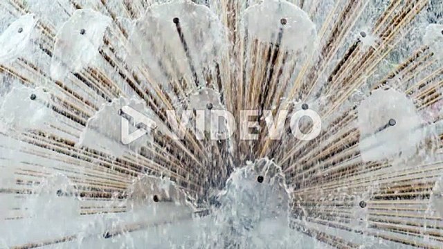 A Close-Up Of A Detail Of A Fountain - Water Flows From Thin Pipes Background Of Water Jets