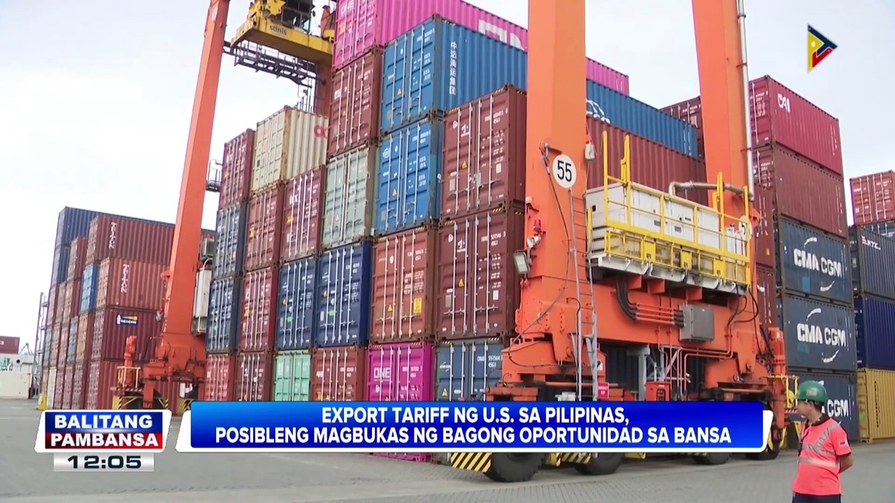 17% export tariff ng Pilipinas sa U.S., isang advantage ayon sa D.A.