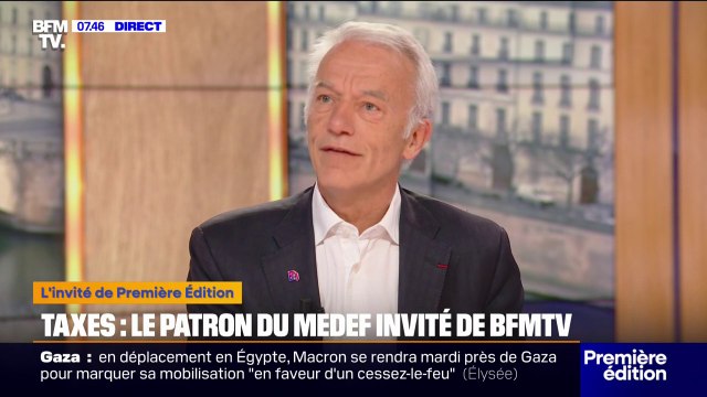 Droits de douane américains: le patron du Medef appelle à ne pas céder au bluff de Donald Trump