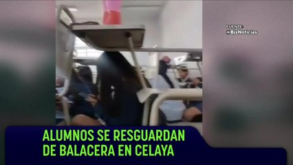 Estudiantes de una preparatoria en Celaya se tiraron al suelo durante una balacera