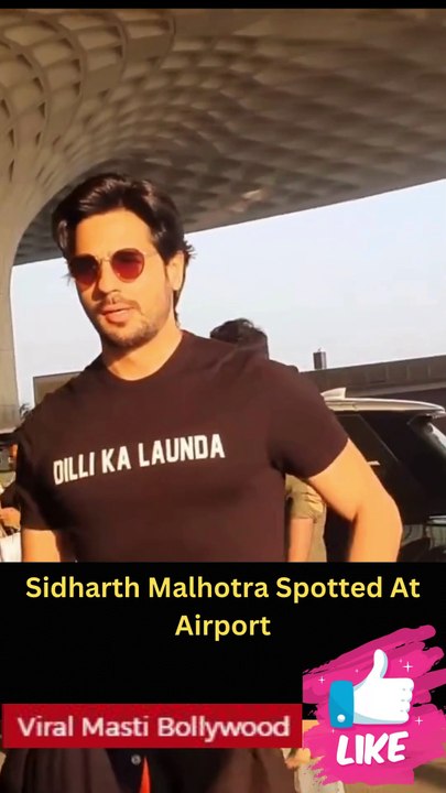 Sidharth Malhotra Spotted At Airport