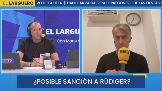 Iturralde revela la dura sanción que le puede caer a Rüdiger por sus gestos a la afición del Atleti