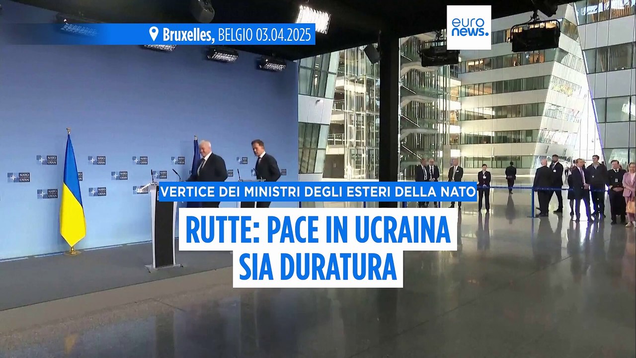 Nato, Mark Rutte: "Pace in Ucraina sia duratura"