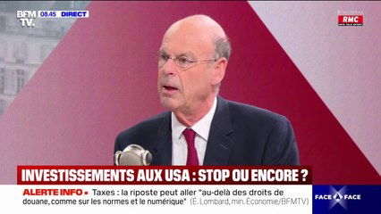 "Nous ne souhaitons pas augmenter les impôts", rappelle Éric Lombard