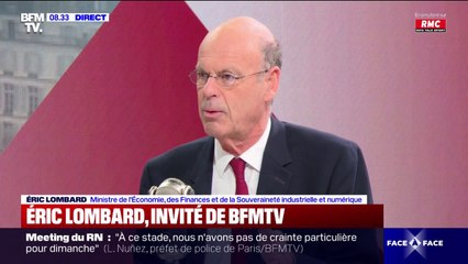 Droits de douane américains: "On va tout faire pour y échapper", assure le ministre de l'Économie Éric Lombard