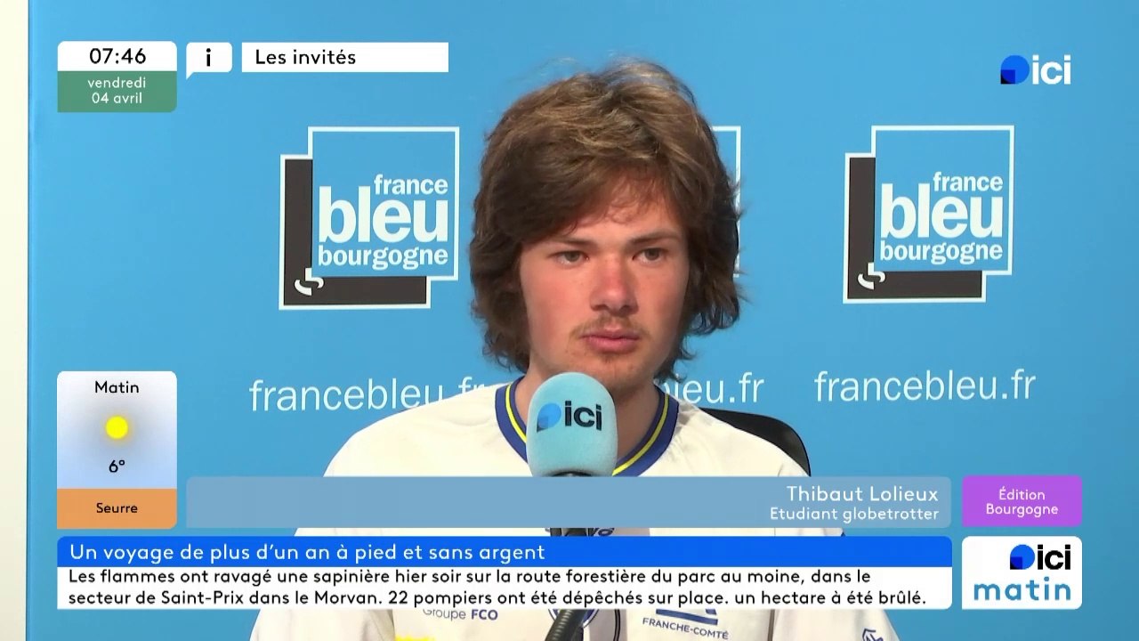 Thibault Lolieux, un Saône-et-Loirien de retour d'un tour d'Europe à pied : "Les rêves font la courte-échelle aux rêves"