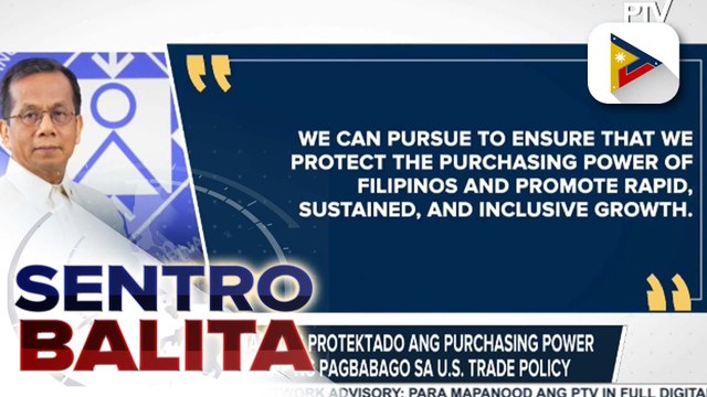 NEDA, tiwala na mananatiling protektado ang purchasing power ng mga Pilipino sa harap ng pagbabago sa U.S. trade policy