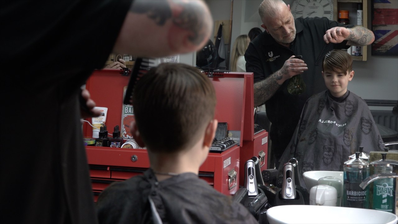 Specialist barbers cuts autistic boy's hair for first time in 2 years