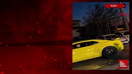 Bursa'da drift atıp trafiği tehlikeye soktular