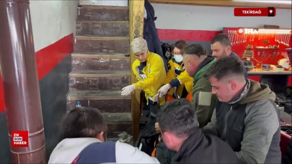 Tekirdağ'da tamircide otomobilden fırlayan helezon yayı hastanelik etti