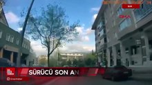 Bursa'da motosikletteki 2 kişi otomobilin altında kalmaktan son anda kurtuldu