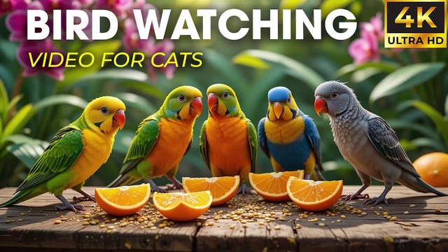 Birds, Squirrels & Butterflies – A Relaxing Video for Cats to Watch - CatTV Central