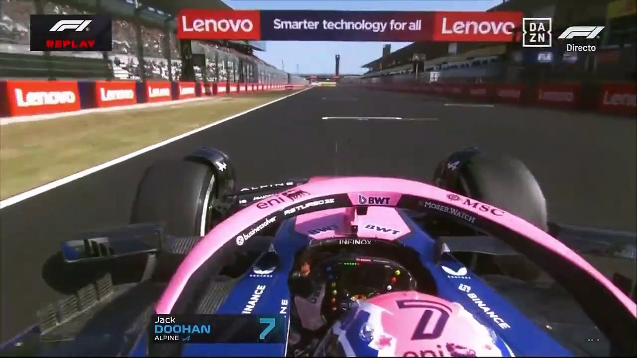 Jack Doohan chocó y destrozó el auto en el circuito de Japón de la F1