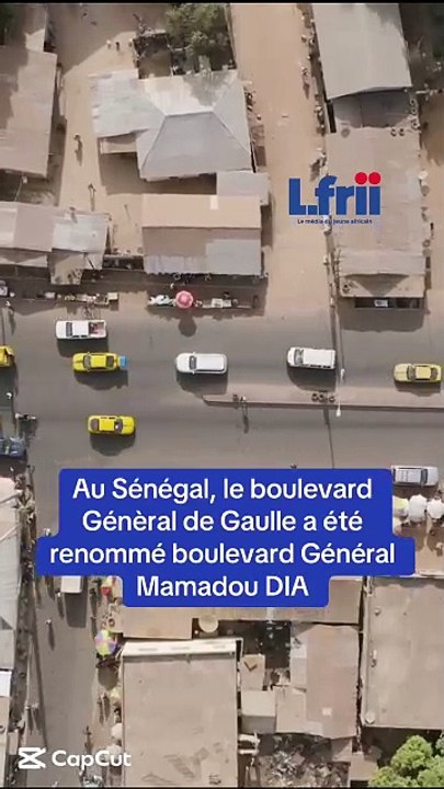 Le Sénégal rebaptise le boulevard général de Gaulle en Mamadou Dia,