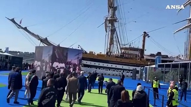La premier Meloni arriva a Ortona per visitare il Vespucci