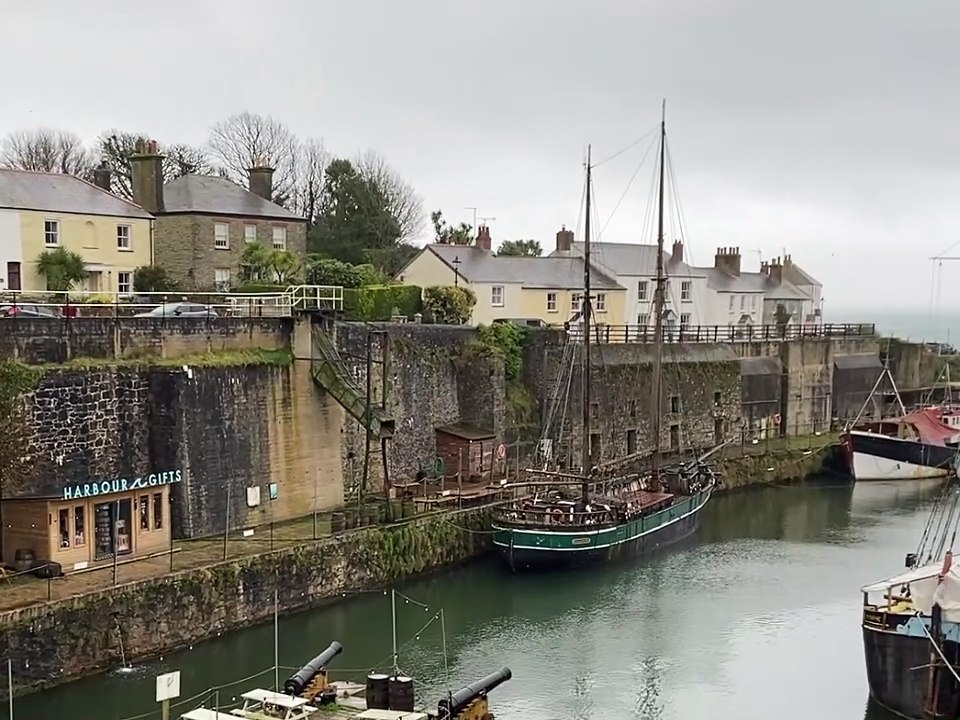 Historic vessel Kajsamoor in Charlestown Harbour - Video by Andrew Townsend
